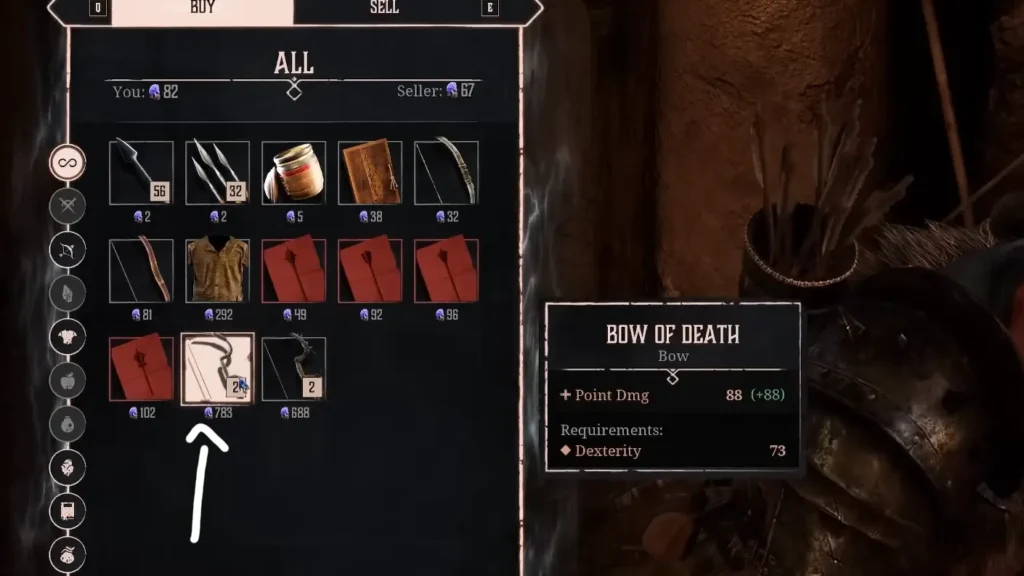 Gothic Remake bow of death location