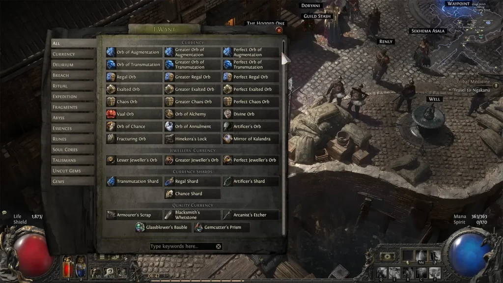 Items in POE 2