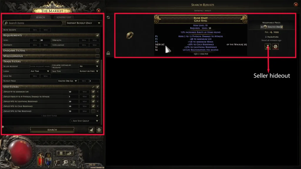 Market page
