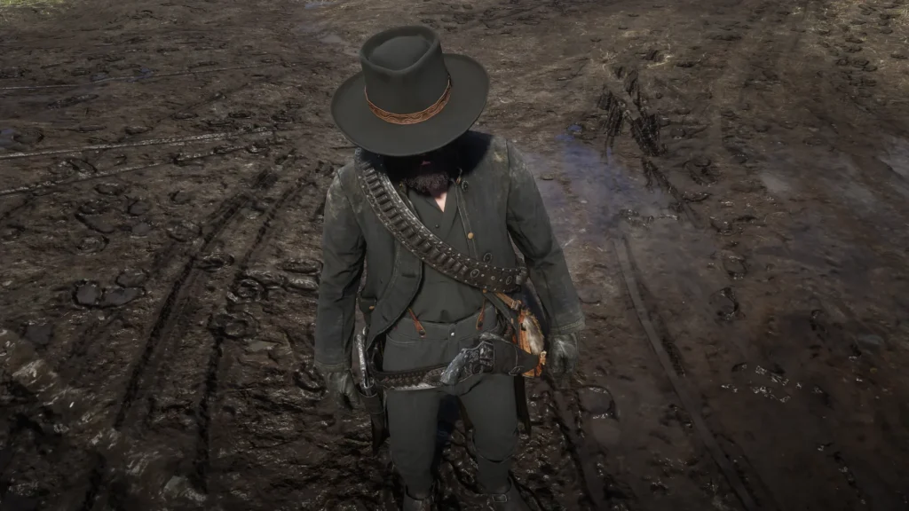 RDR2 Black Outfit Guide all dark (5)