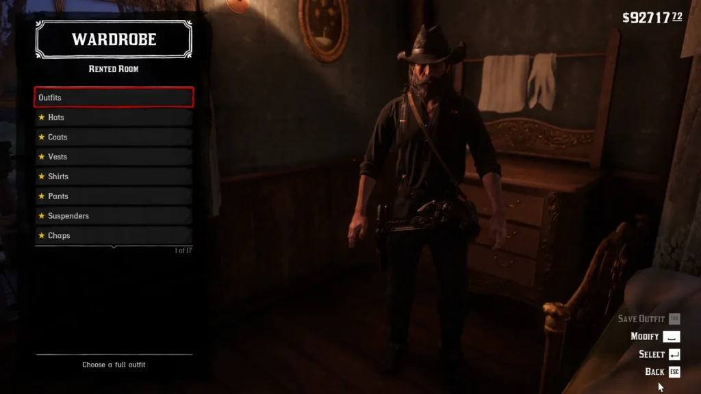 RDR2 Black Outfit Guide all dark (7)
