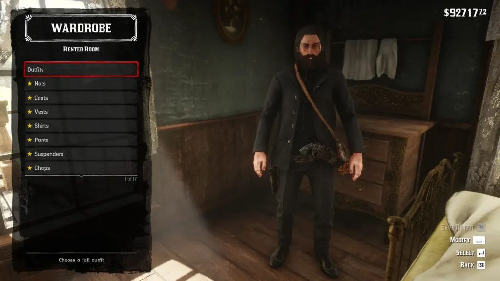 RDR2 Black Outfit Guide all dark (8)