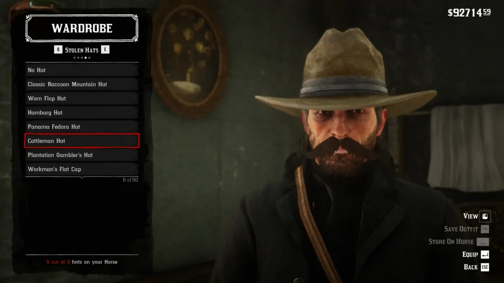 RDR2 Cattleman Hat - 06