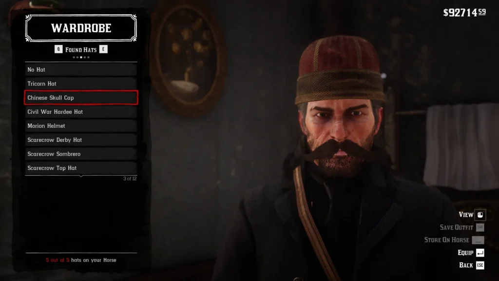RDR2 Chinese Skull Cap