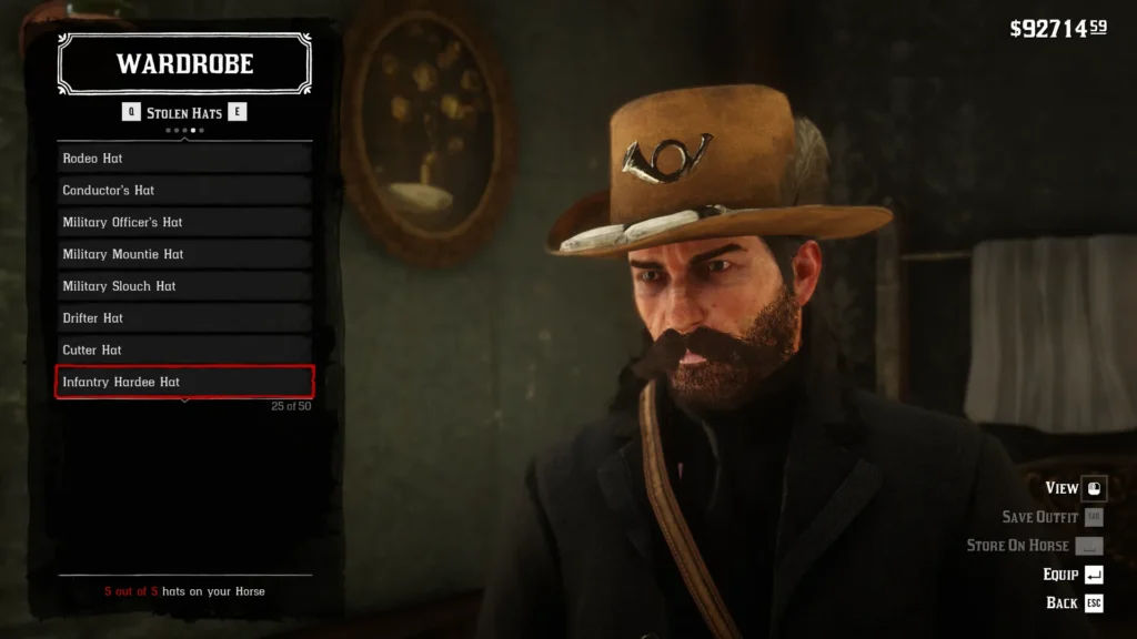 RDR2 Infantry Hardee Hat - 25