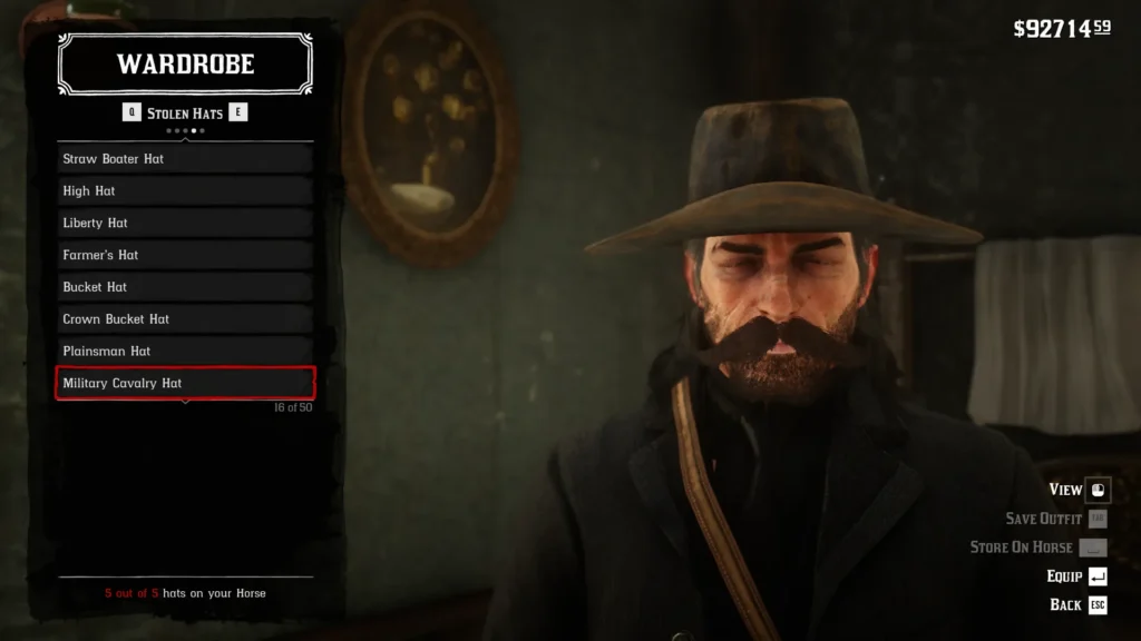 RDR2 Military Cavalry Hat - 16