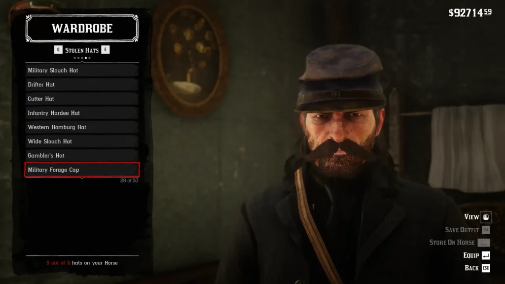 RDR2 Military Forage Cap - 29