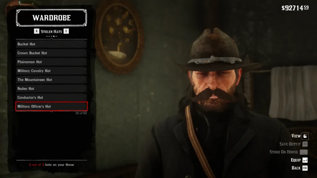 RDR2 Military Officer’s Hat - 20