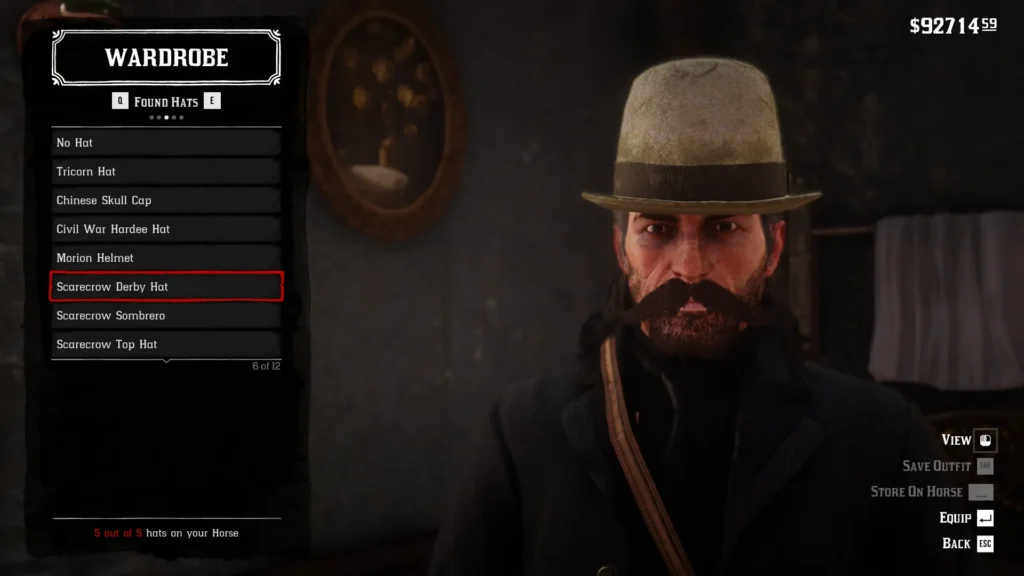 RDR2 Scarecrow Derby Hat