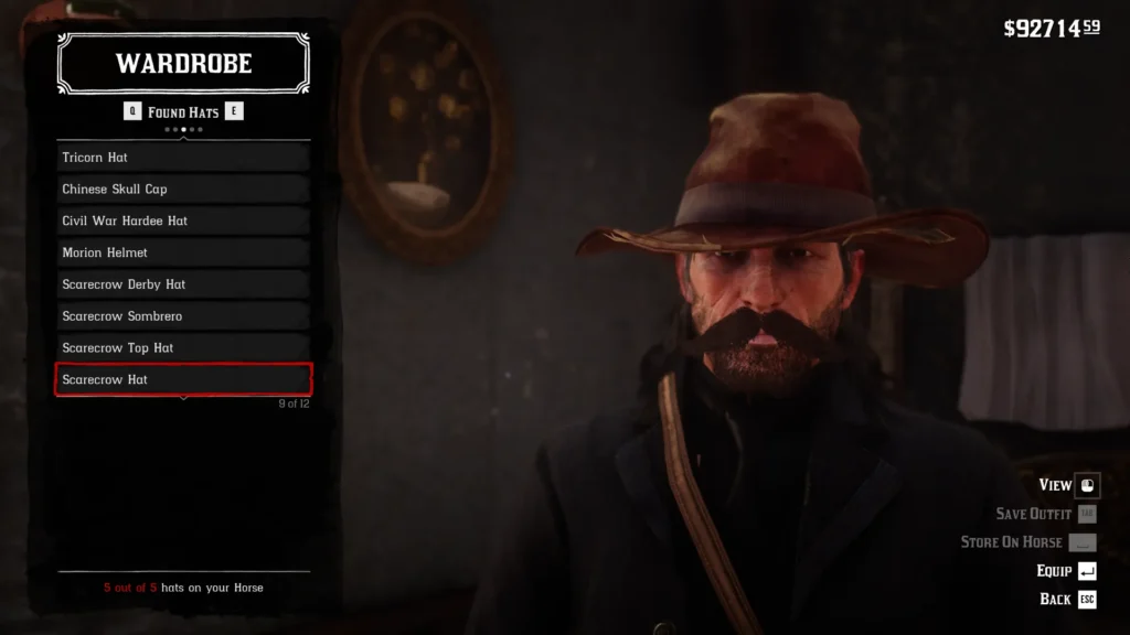 RDR2 Scarecrow Hat