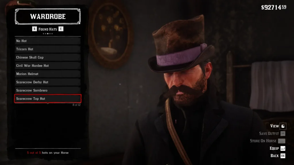 RDR2 Scarecrow Top Hat