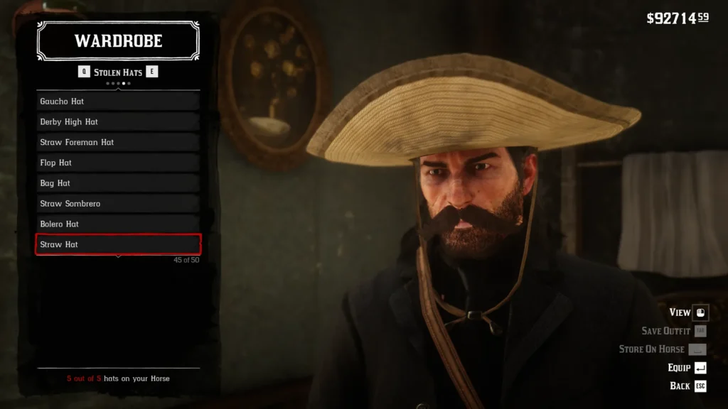 RDR2 Straw Hat - 45