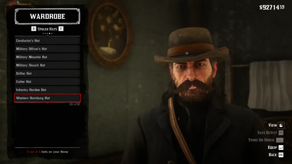 RDR2 Western Homburg Hat - 26
