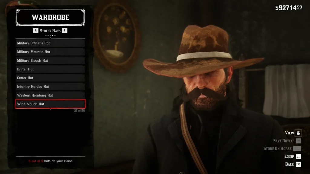 RDR2 Wide Slouch Hat - 27