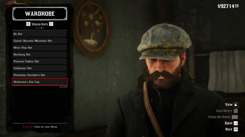 RDR2 Workman’s Flat Cap - 08
