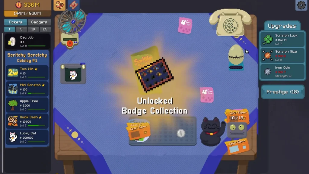 Scritchy Scratchy Night Market Unlock Badge Collection
