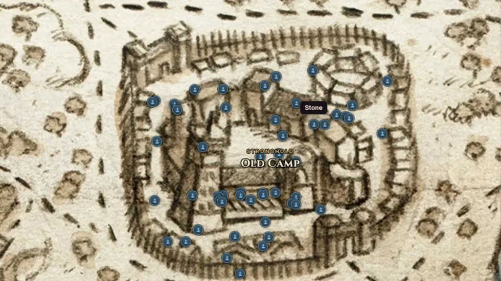 Stone Location on the map