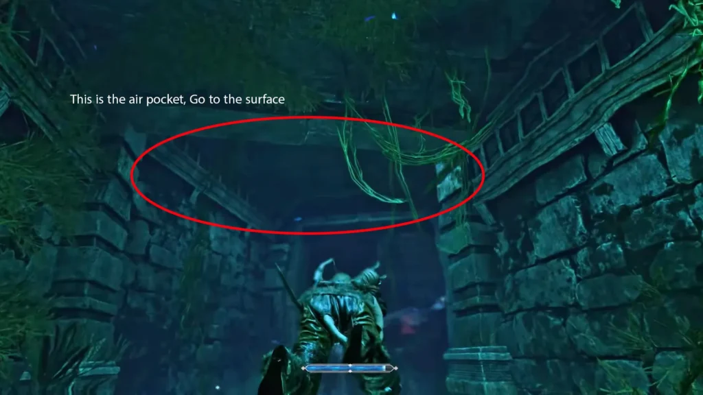The air pocket in Adanos Temple's cavern