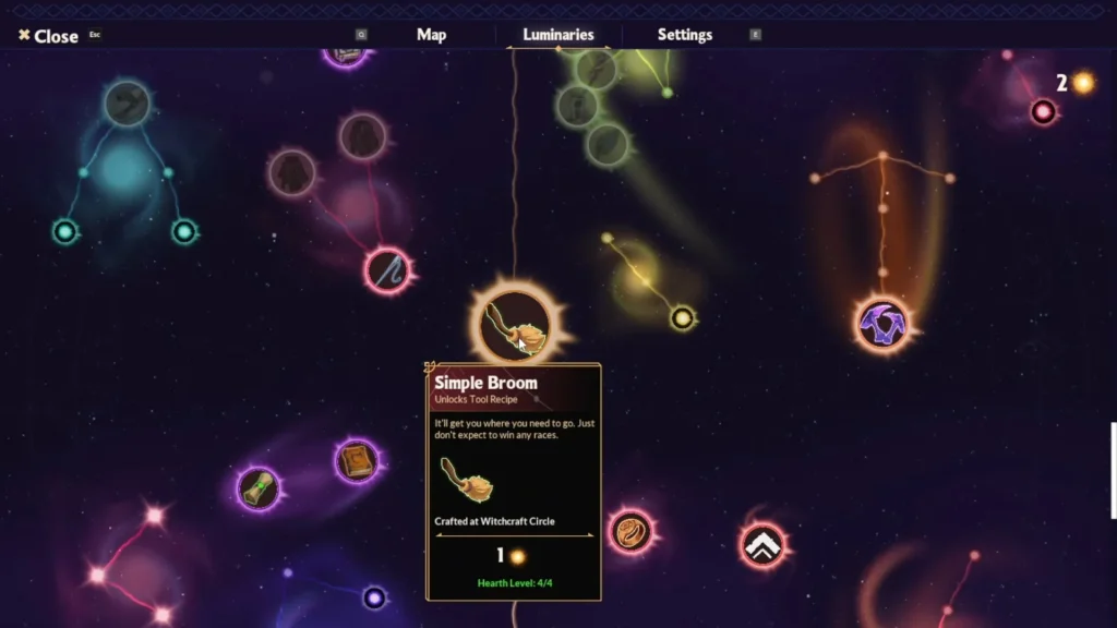 Upgrade Hearth to Level 4 to Unlock Flight in Witchspire