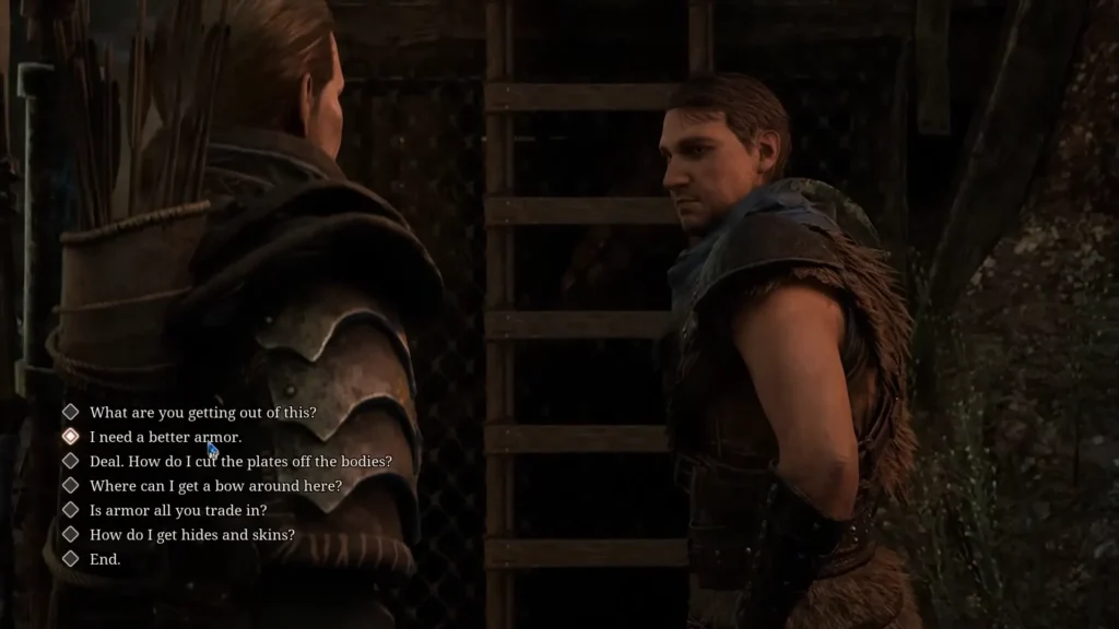 Troubleshooting Missing Dialogue of Minecrawler Armor