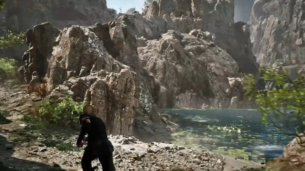 come across a small lake
