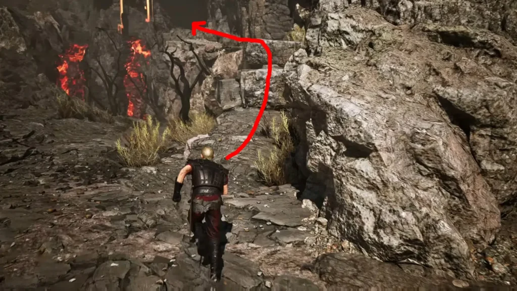 reach the Gothic 1 remake Fire Golem inside the lava cave