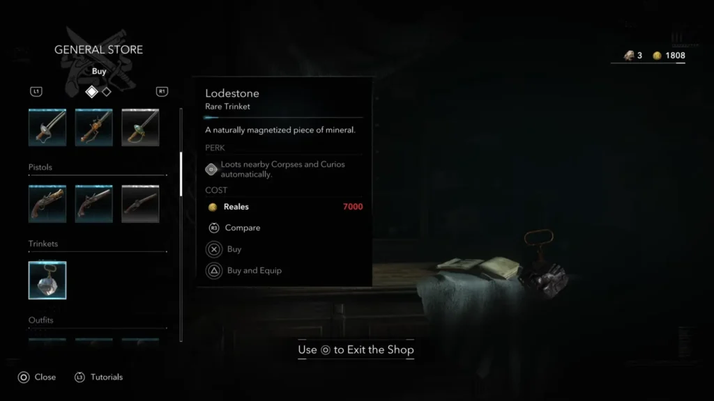 AC Black Flag Resynced Lodestone trinket