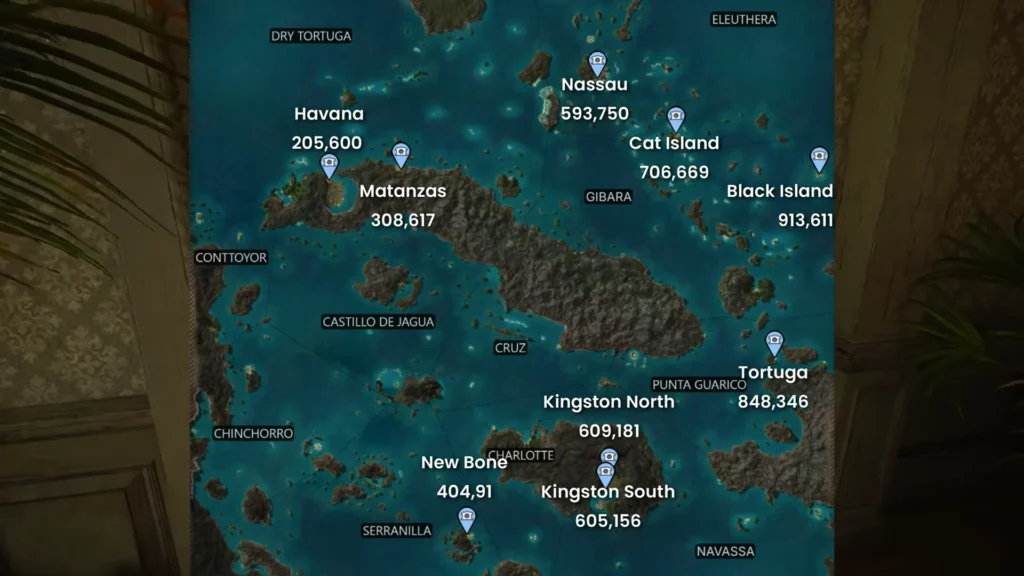 Assassin's Creed Black Flag Resynced painting locations