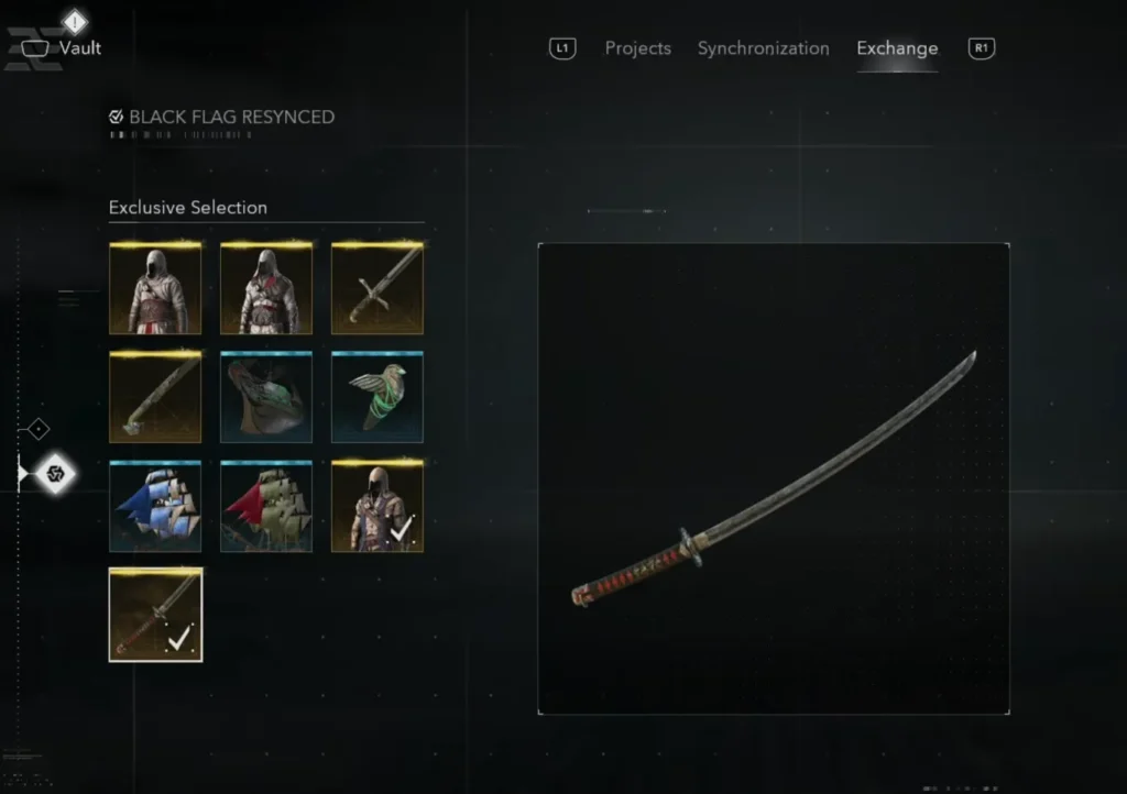 Assassin's Creed Black Flag Resynced swords