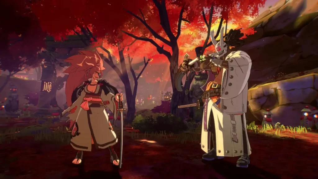 Baiken in battle