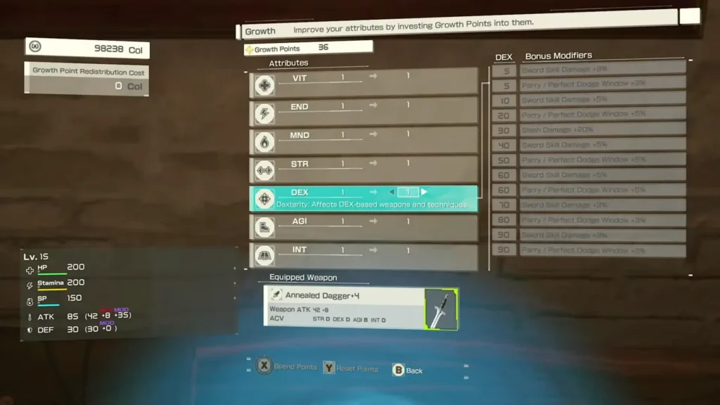 Best Growth Points Attributes In EOA