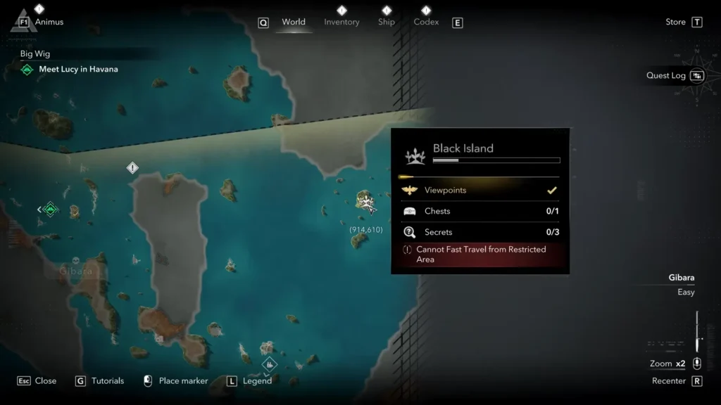 Black island location