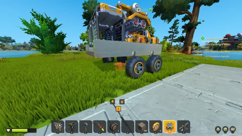 Creation on a Lift in Scrap Mechanic 1.0 that no longer lowers below ground level