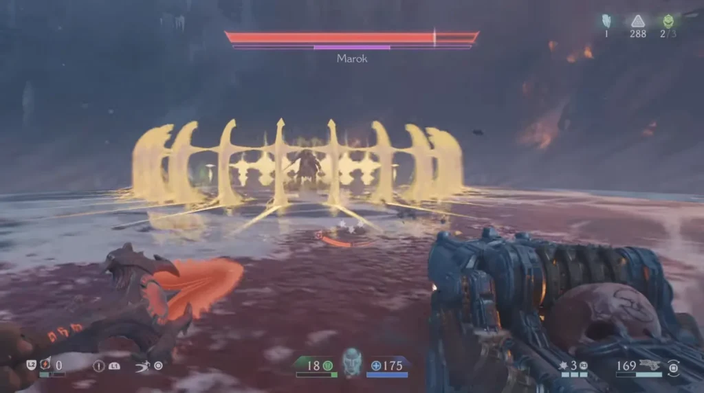 Cross-shaped shots coming at you in Doom Revelations