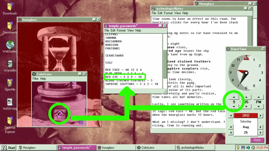 Desktop Explorer Hourglass Red Eye