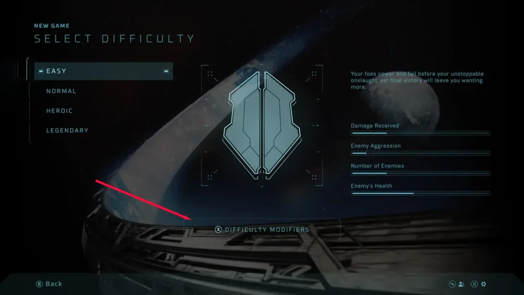 Difficulty Modifiers of Halo