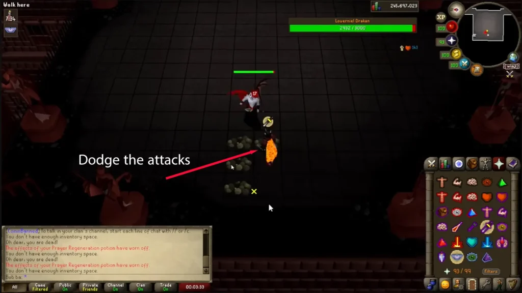 Dodge all the attacks