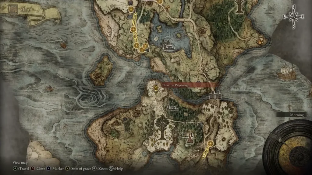 Elden Ring Church of Pilgrimage Location