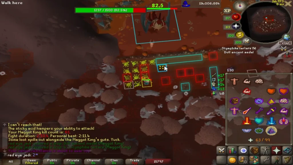 Maggot King Attack Patterns