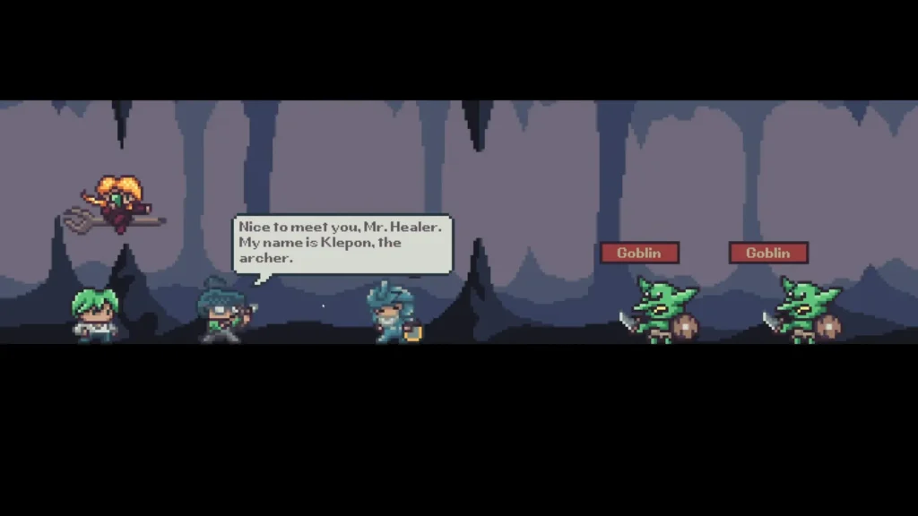 Master Healer Kale useless party members Madeleine, Klepon, and Grandpa Bagel
