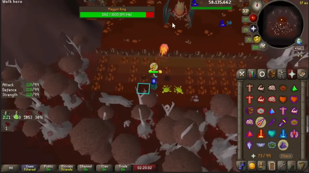 OSRS Maggot King Boss Fight