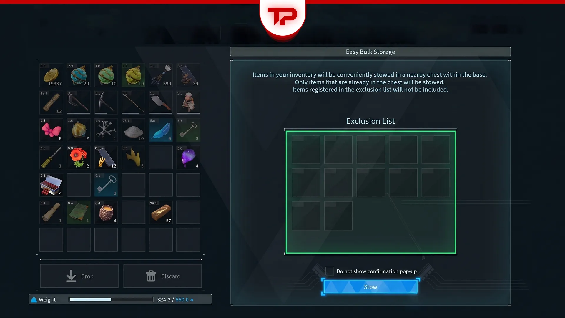 Palworld Easy Bulk Storage Guide How It Works