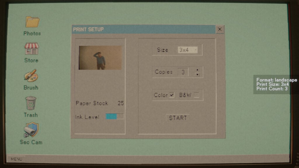 Photomaly print setup