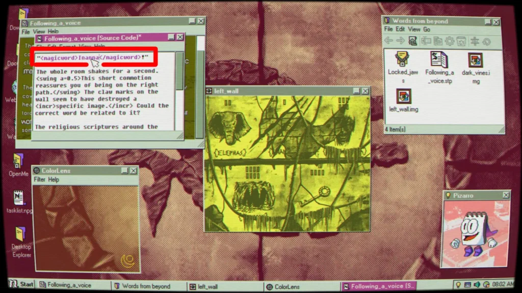 Replace ABRACADABRA with Inanna in source code of Following a voice in Desktop Explorer