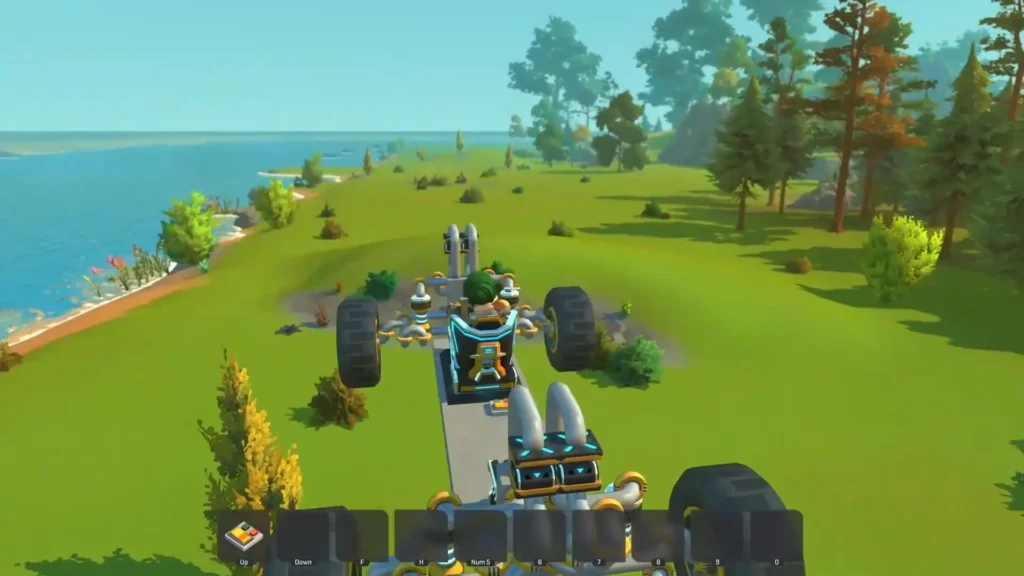 Scrap Mechanic Wishbone Suspension Testing