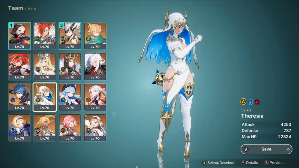Theresia character in Dragonsword Awakening