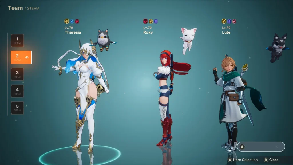 Theresia, lute and roxy best team in Dragonsword Awakening