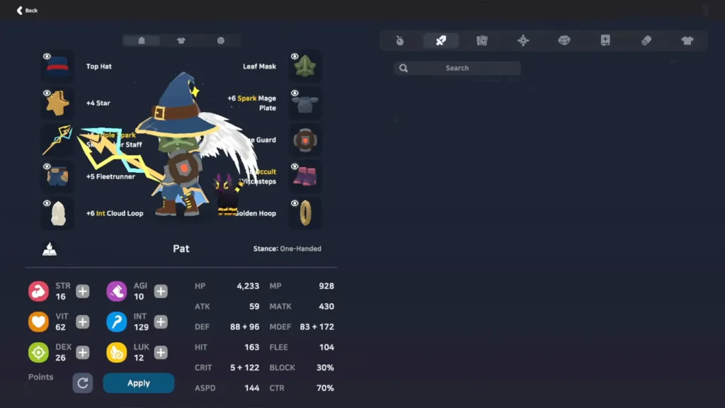 Wizard build Stat Priority