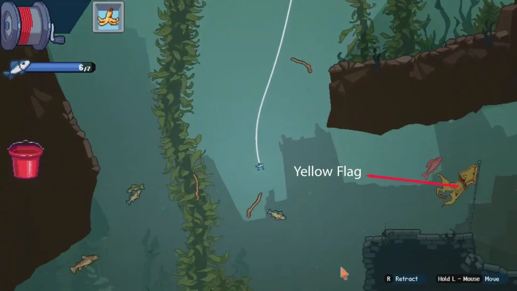 Yellow flag of Loch ness