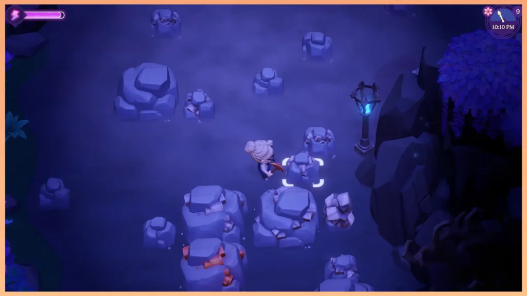 Mining in moonlight peaks
